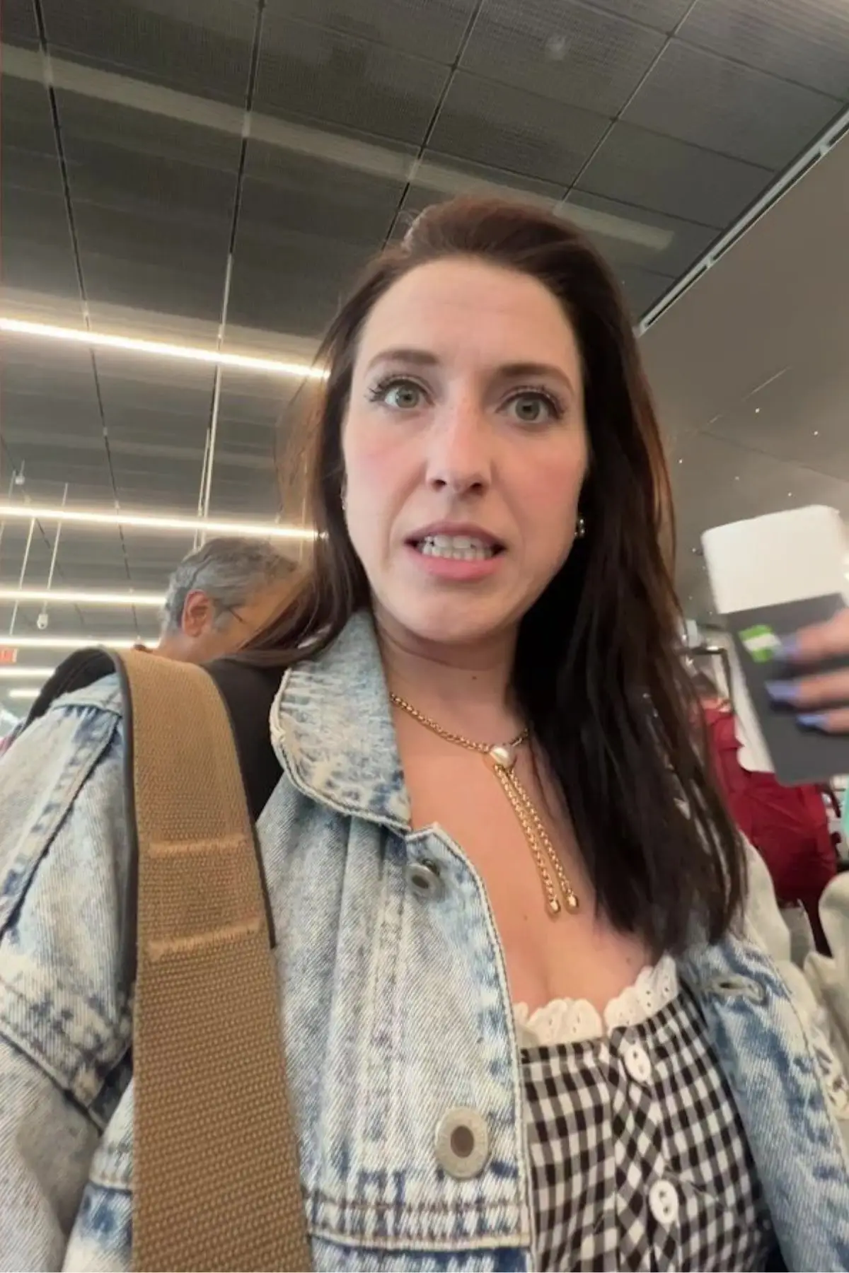 Cameron Frank made the best out of a bad situation by making a £559 profit while waiting for her flight (SWNS)