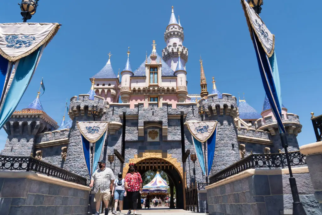 Disneyland looks a lot different these days (Bing Guan/Bloomberg via Getty Images)