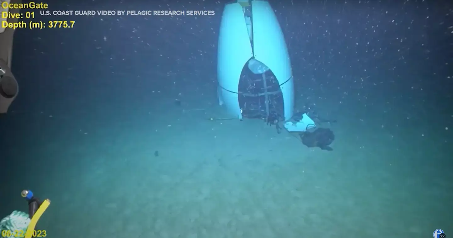 Footage of the Titan sub has been released at the hearing (6abc Philadelphia)