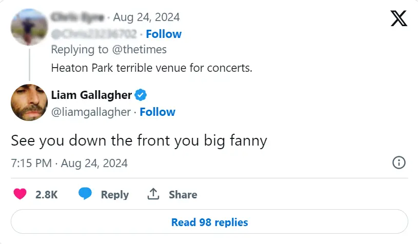 This is in response to claims by The Times that Oasis will play 'massive concerts' next year. (Twitter)