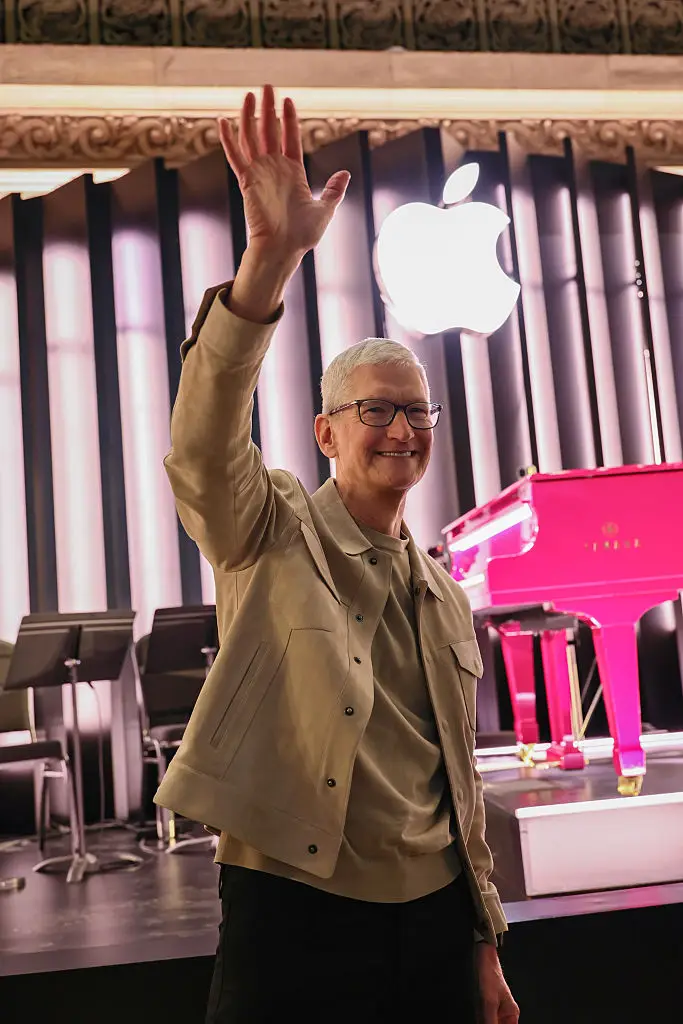 Tim Cook is set to step down as CEO of Apple in September (Theo Wargo/Getty Images for Apple)