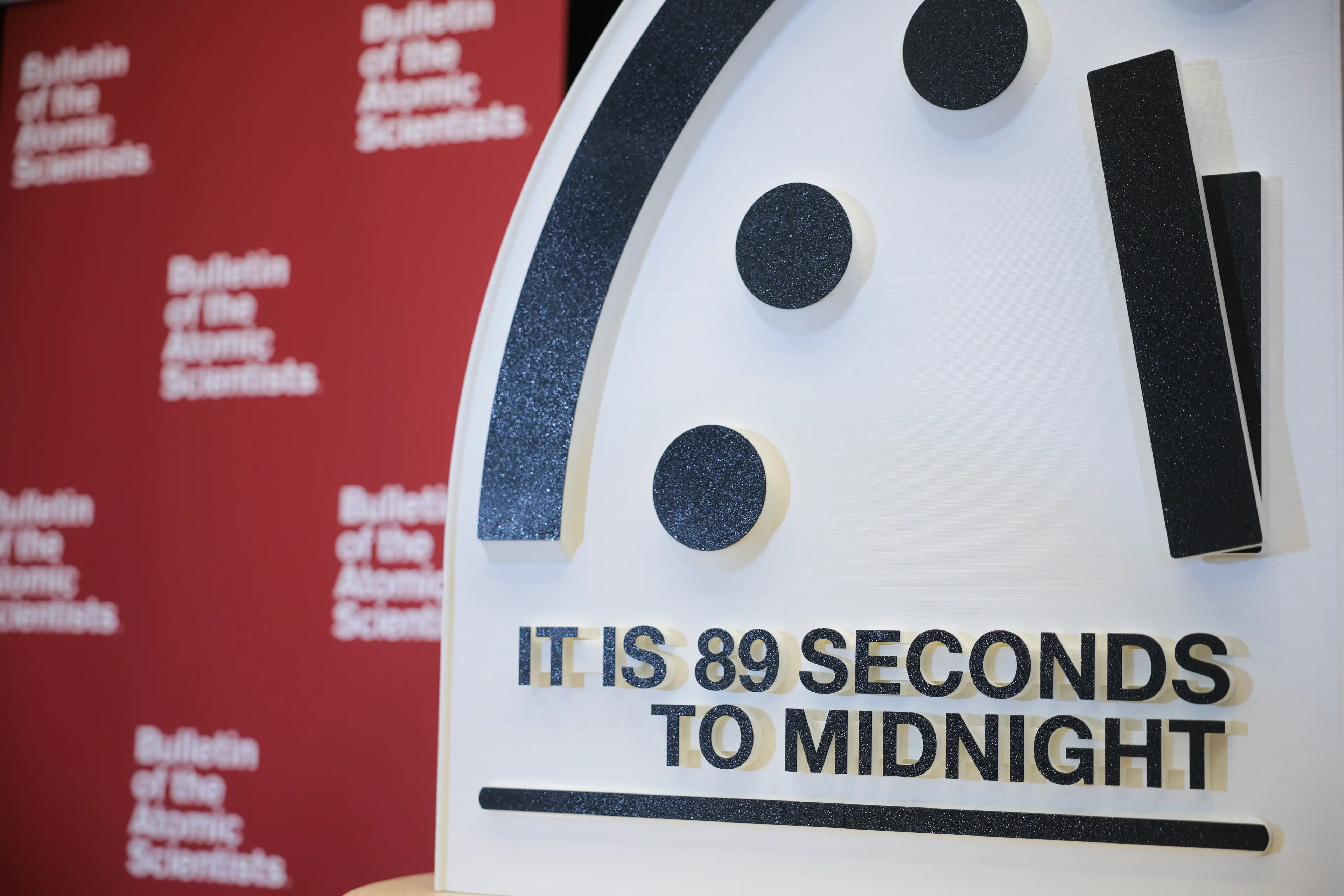 The Doomsday Clock has been moved closer to midnight than ever before (Kayla Bartkowski/Getty Images)