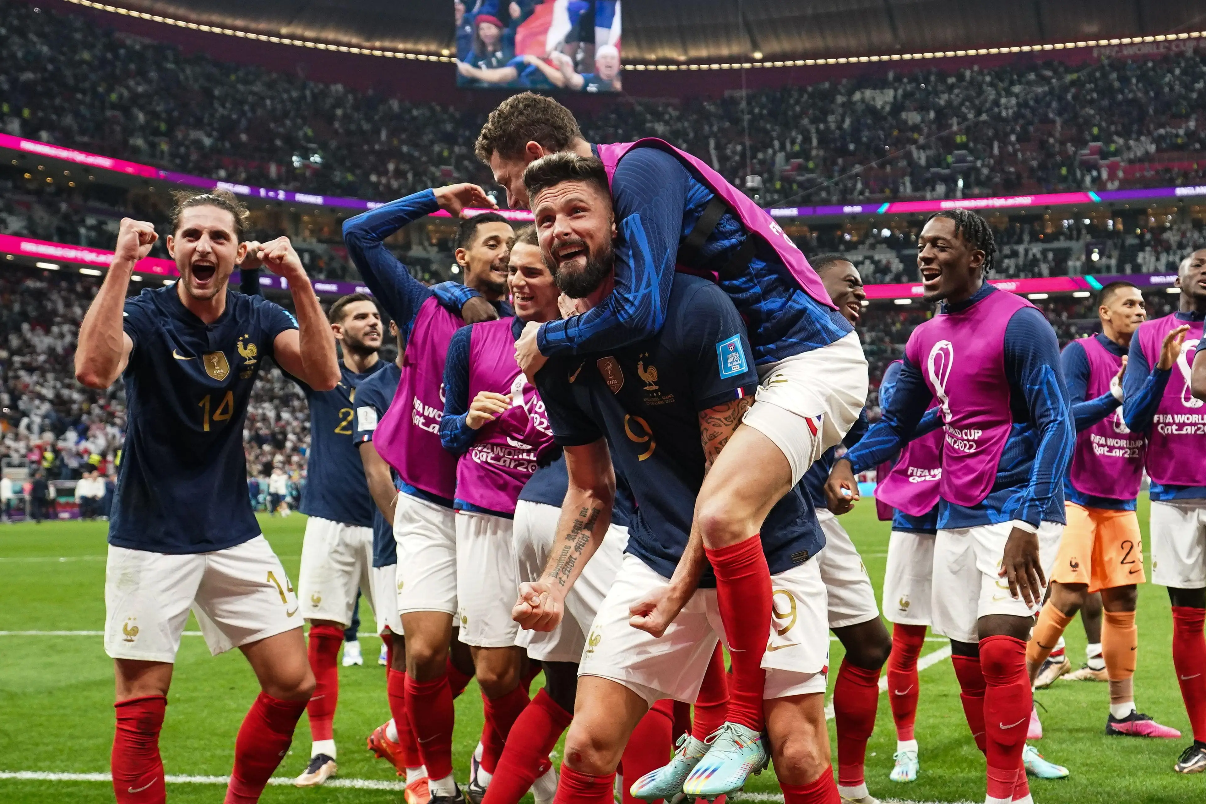 England were knocked out by France.