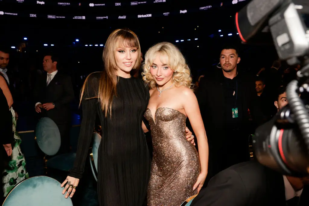 Miley and Sabrina both started out on the Disney channel (Francis Specker/CBS via Getty Images)