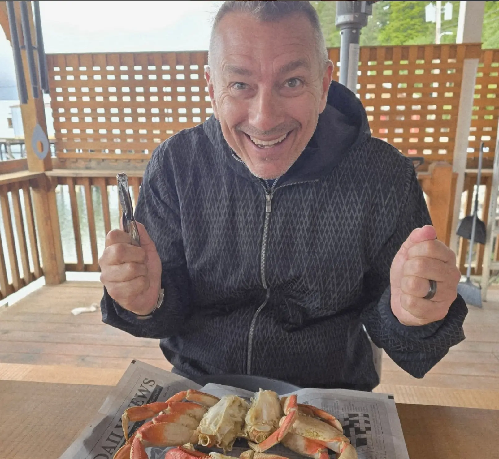 Steve struggled with sea legs and sea sickness in the opening couple of months (Instagram/@mid.lifecruising)