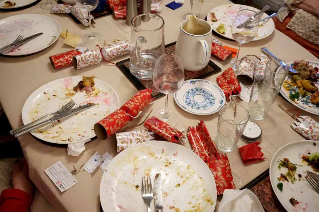 Ever overstretched on a big festive meal and felt like you're about to burst? (Richard Baker / In Pictures via Getty Images)