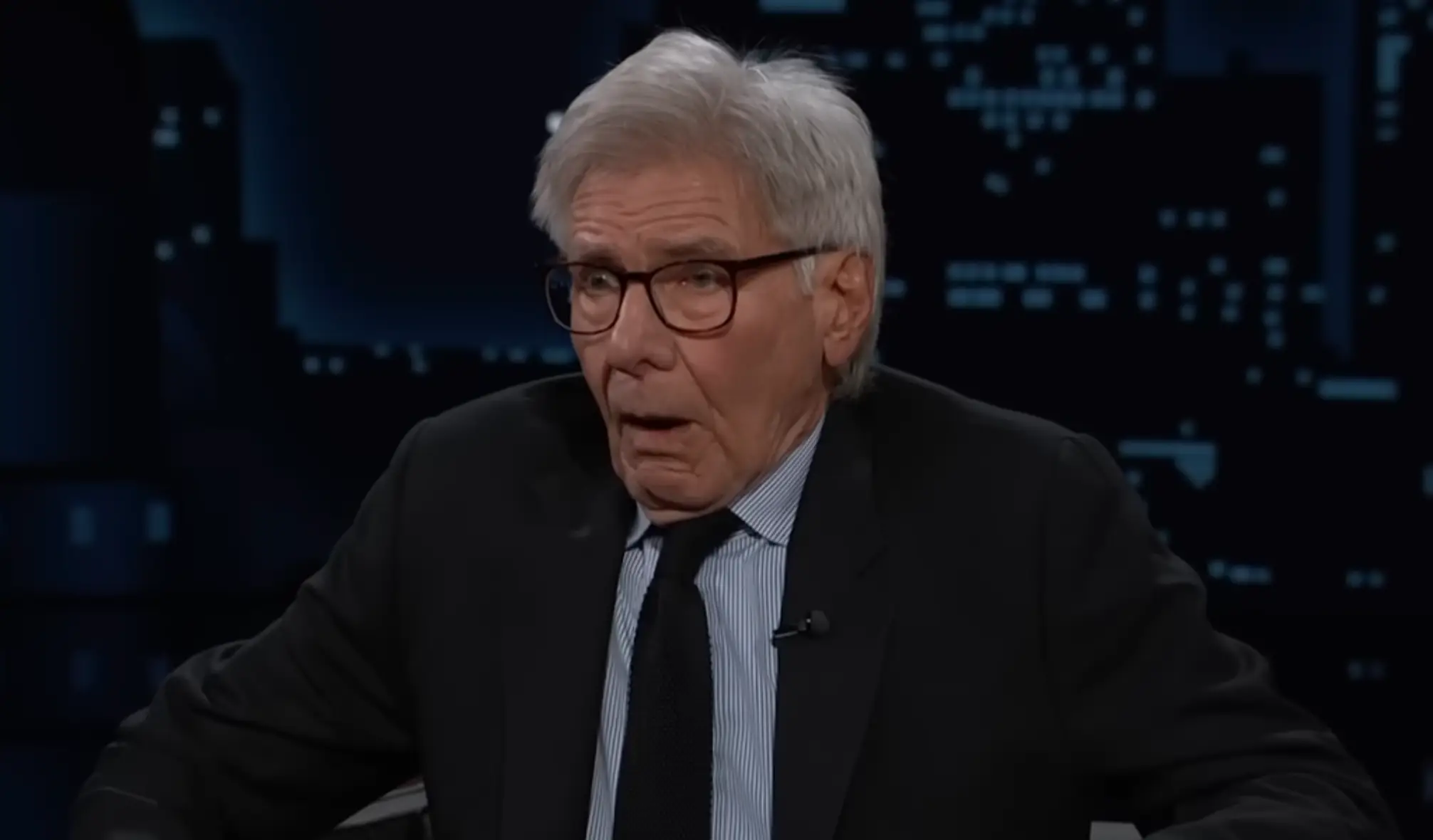 He was a bit surprised by Kimmel's question (YouTube/Jimmy Kimmel live)