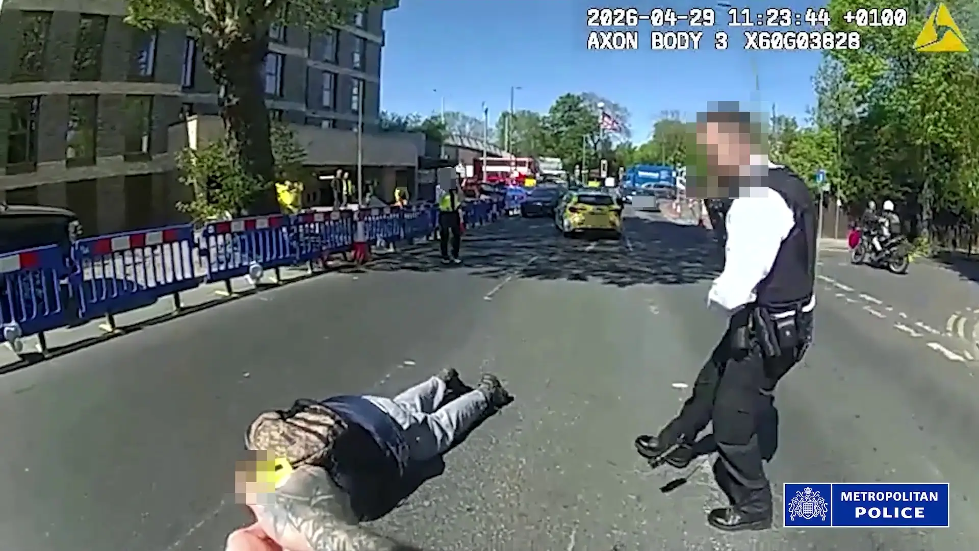 Police have arrested a 45-year-old suspect on suspicion of attempted murder after two people were stabbed (Metropolitan Police/PA Wire)