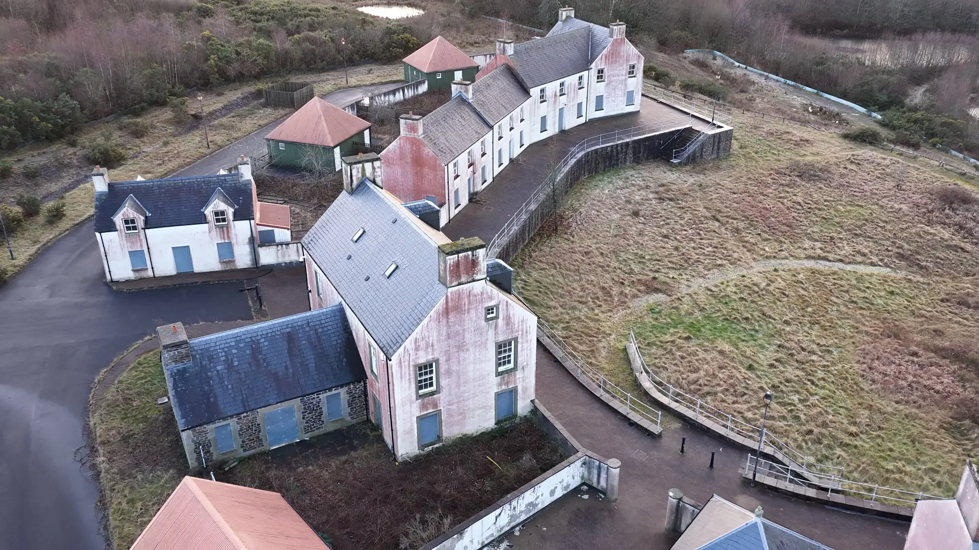 Drone images show off the spooky village (WNS)