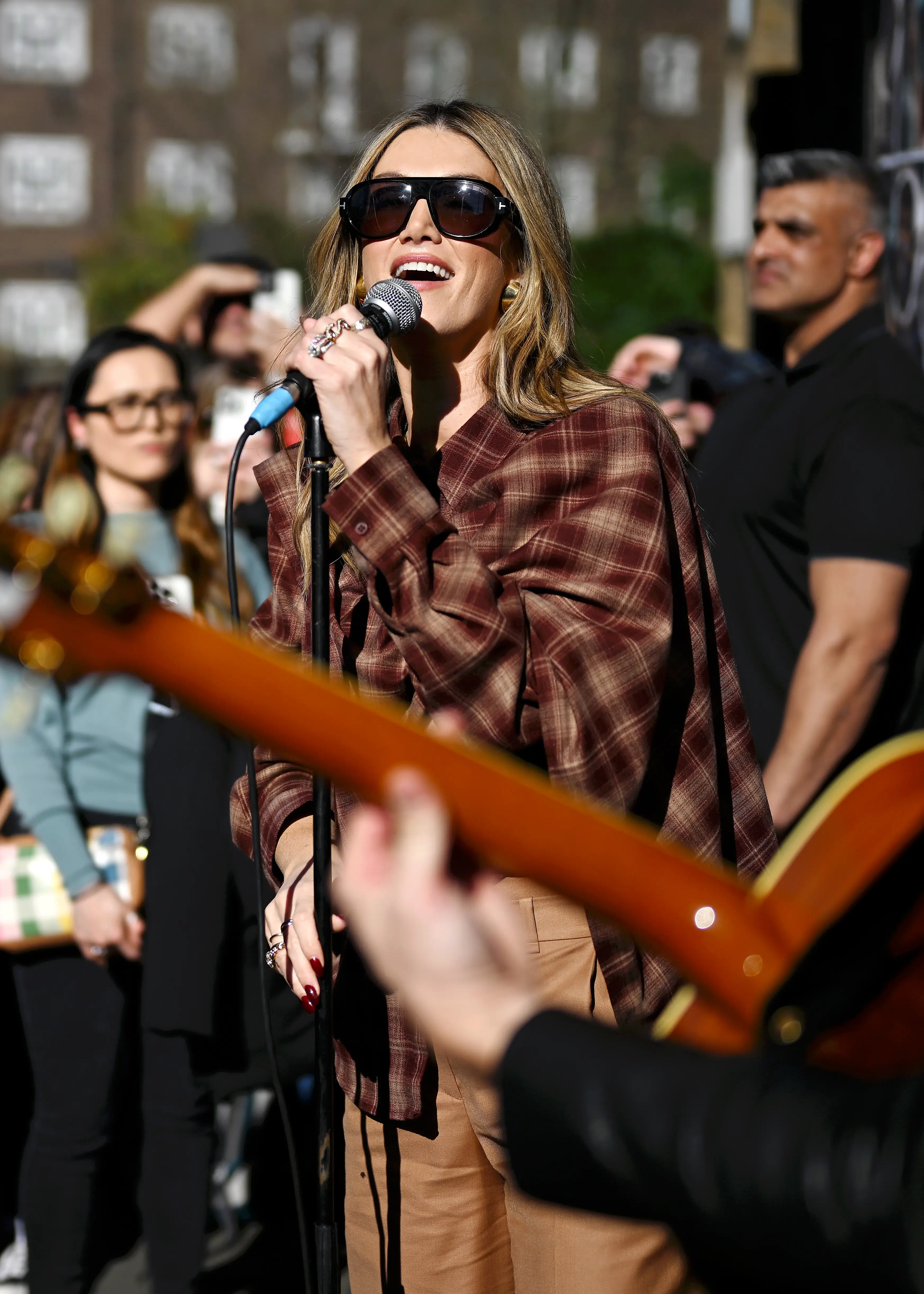 Delta Goodrem performing in London ahead of Eurovision 2026 (Kate Green/Getty Images)