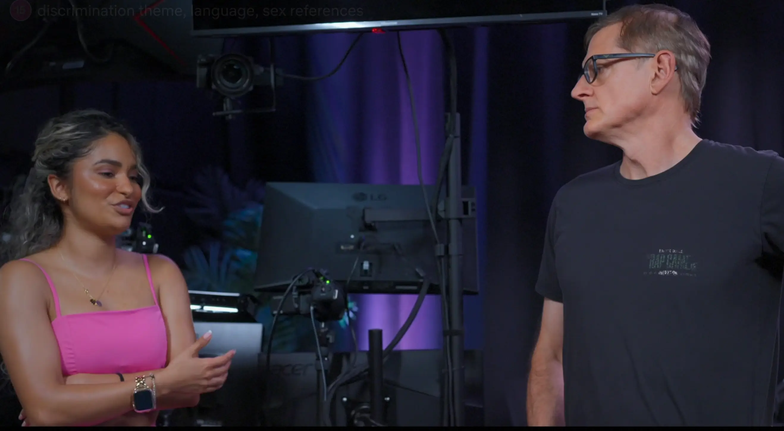 Camacho said that the questions that Theroux posed to her made her evaluate her future (Netflix)