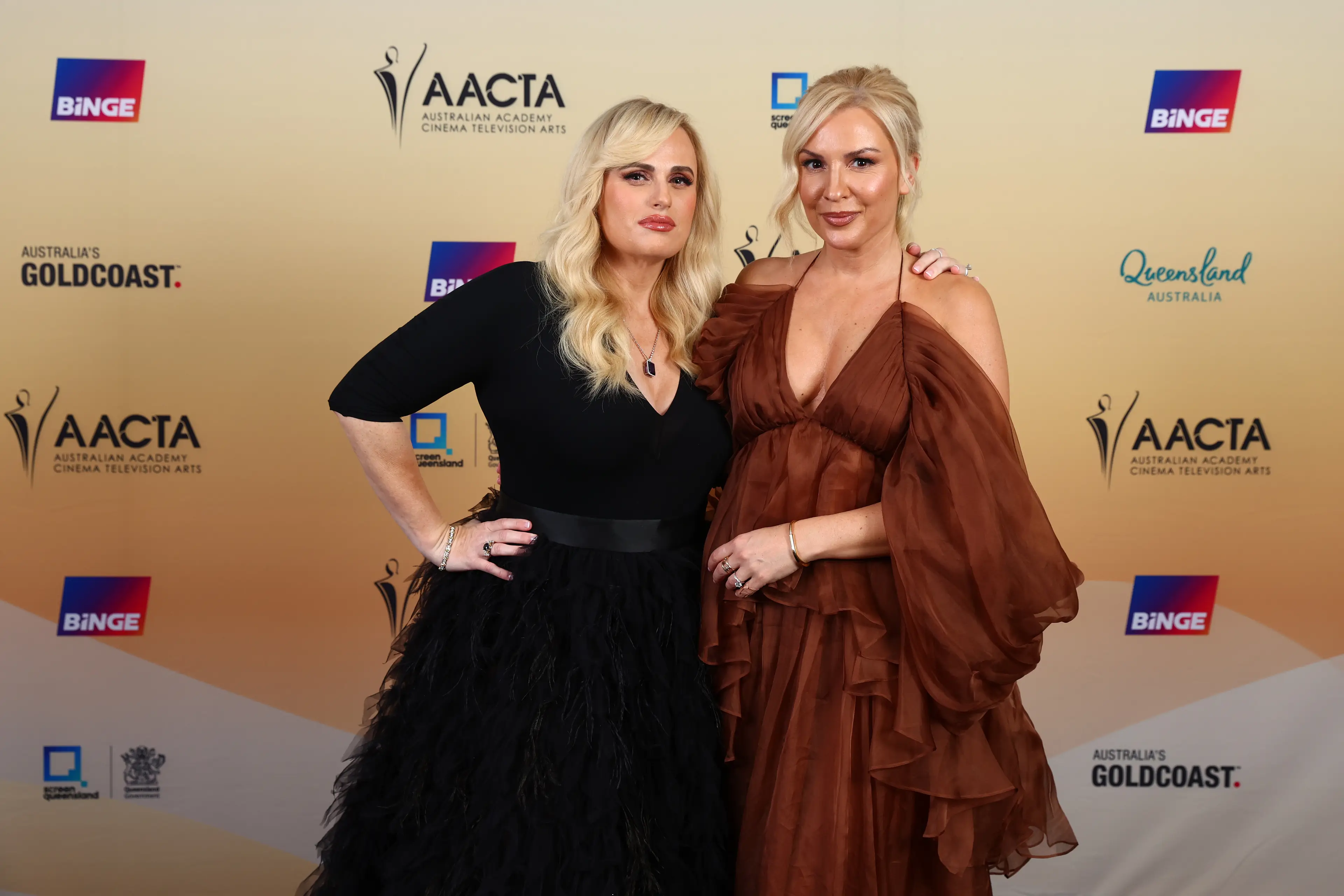 Rebel Wilson and fiancé Ramona Agruma.