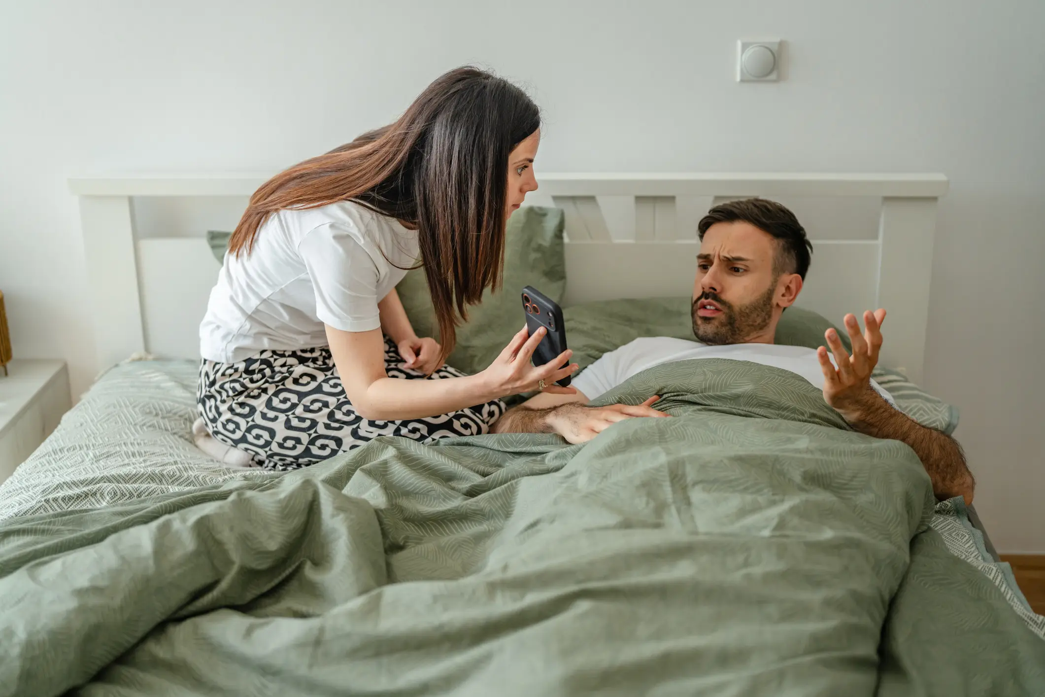 Sometimes the affair has been discovered thanks to phones syncing messages to other devices (Getty Stock)