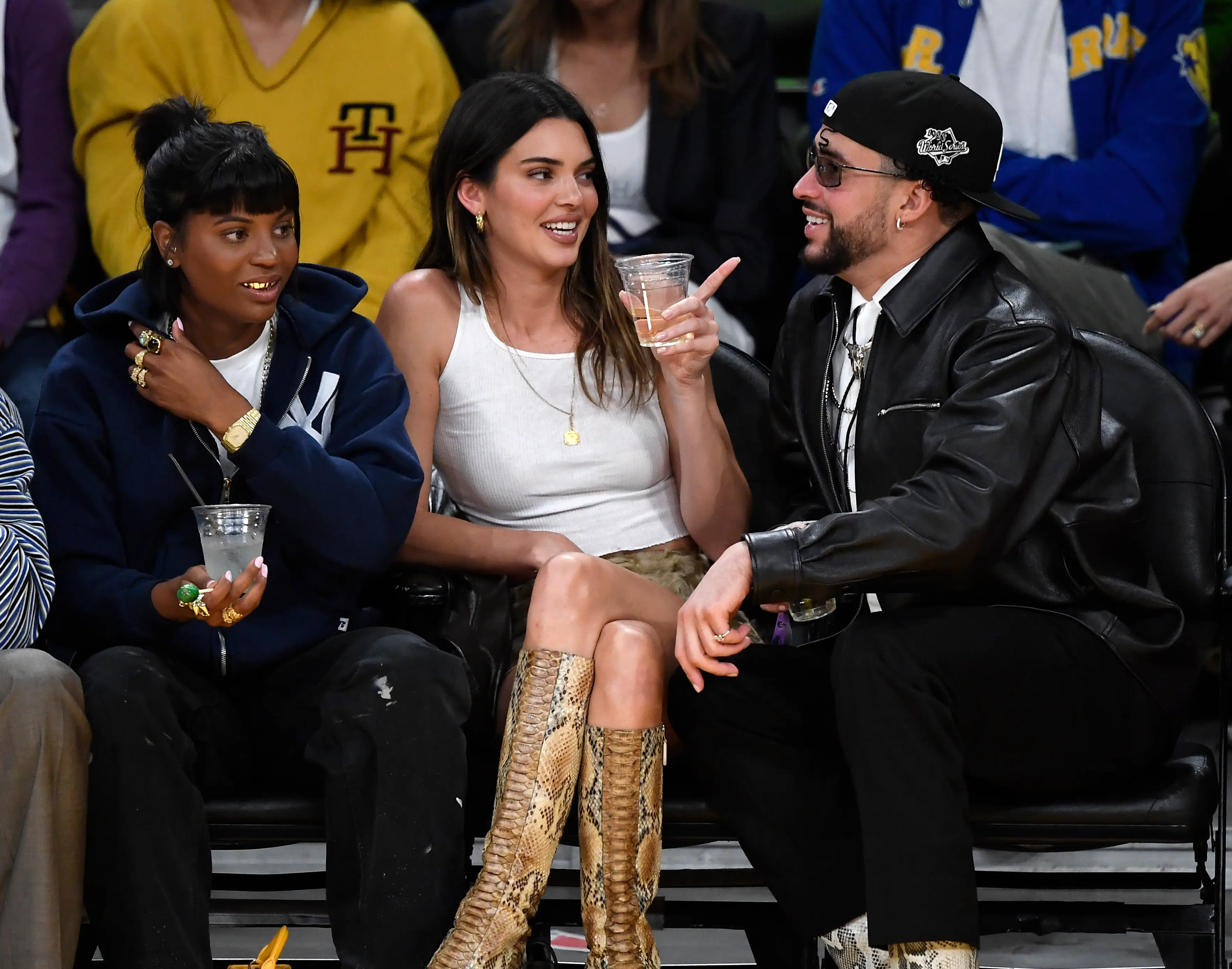 The model has previously dated stars such as rapper Bad Bunny (Kevork Djansezian/Getty Images)