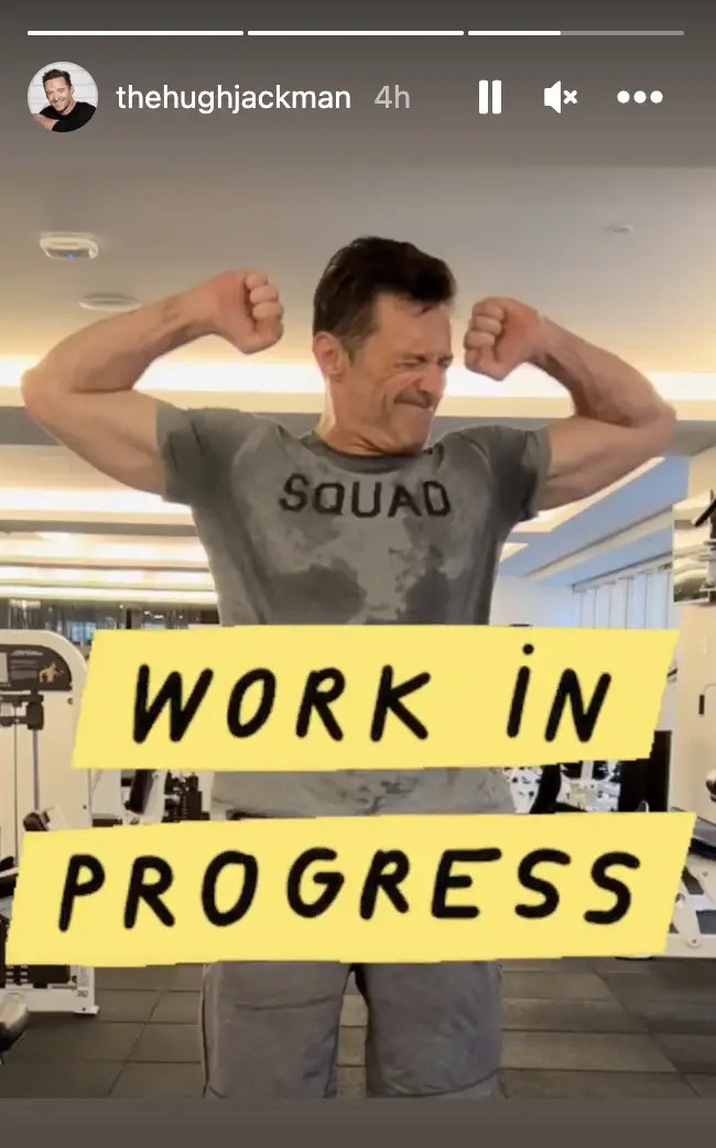 Hugh Jackman is already working hard ahead of Deadpool 3.