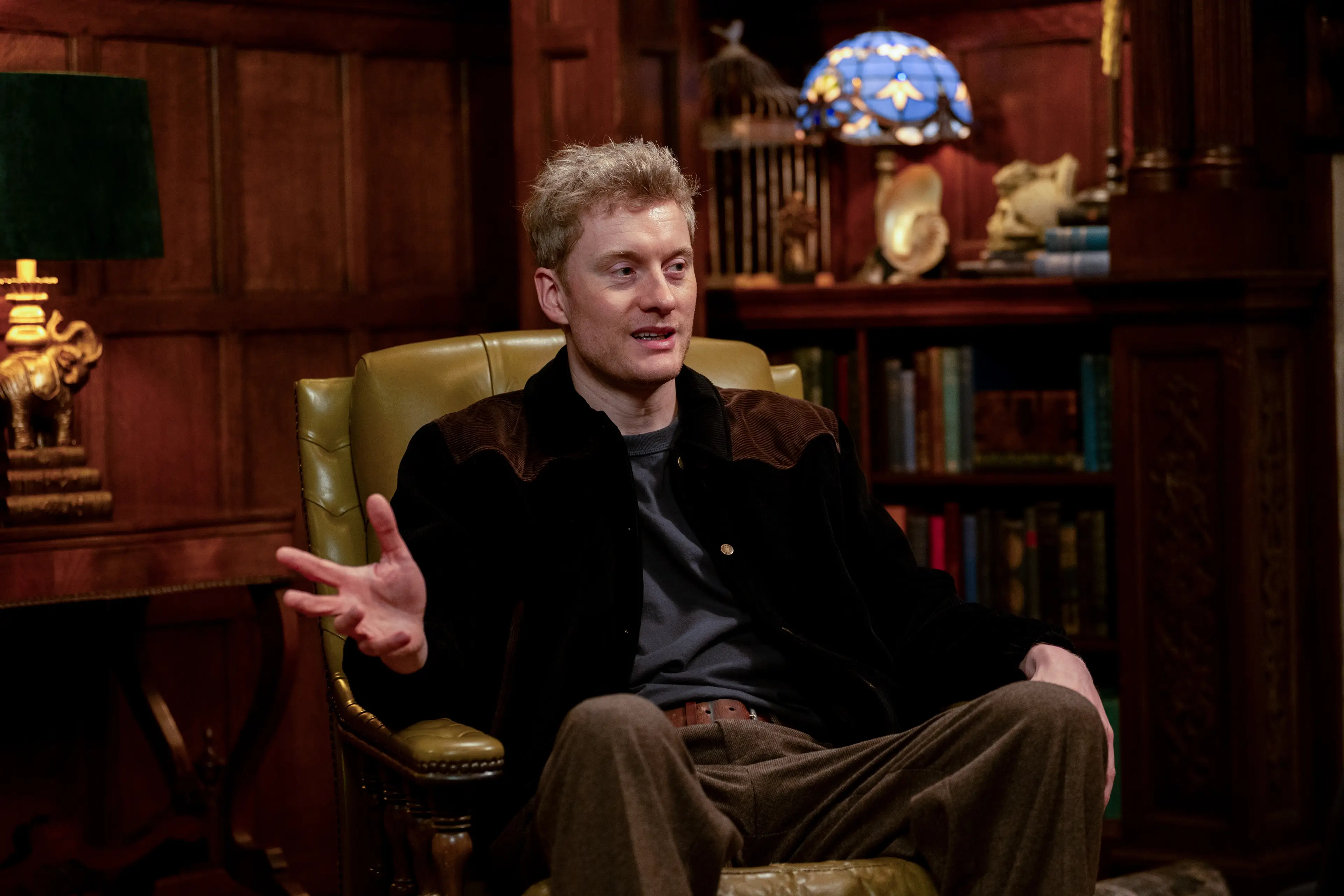 Comedian James Acaster on Celebrity Traitors.