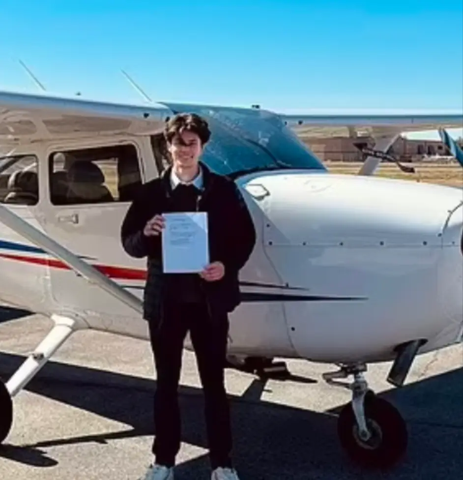 Logan Timothy James crashed the plane into a field near the border between Texas and Oklahoma.