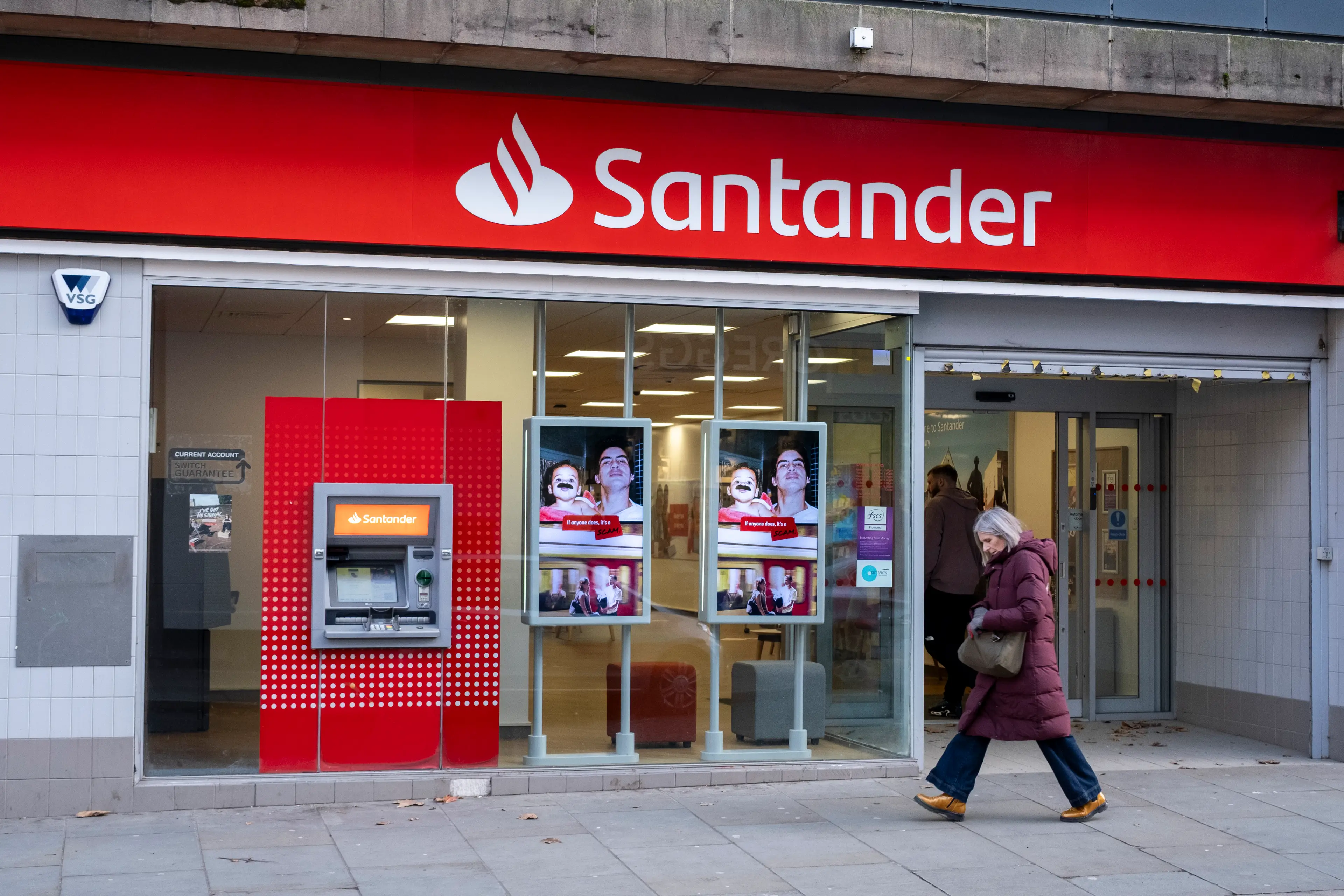 Santander UK has joined forces with debit card firm Sibstar (Mike Kemp/In Pictures via Getty Images)