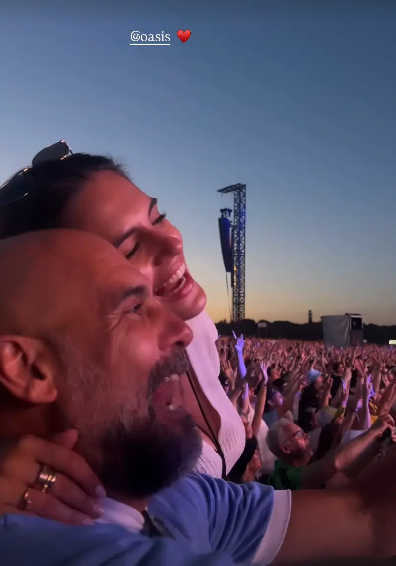 The Manchester City manager could be seen enjoying the night (Instagram/@maria.guardiola)