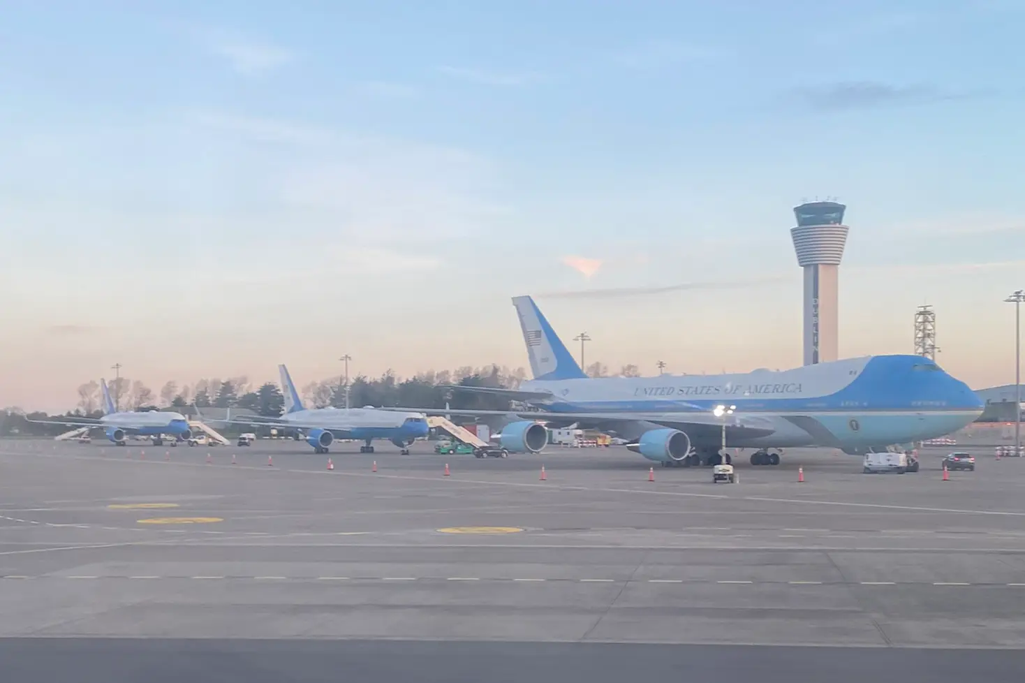 The couple managed to catch a cheap flight to the Irish capital.