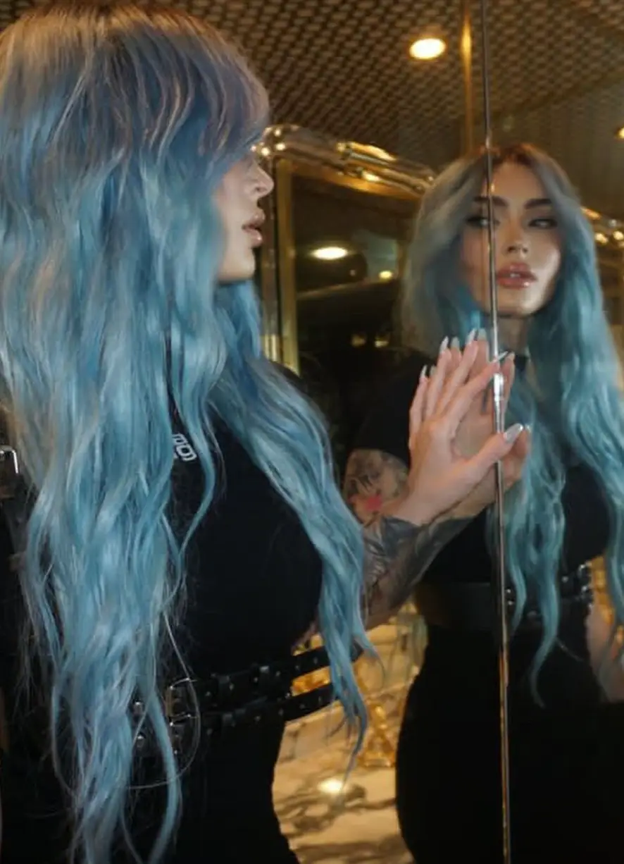 Fox posted this photo in a gallery, and captioned it, 'twin flames'. (Instagram/@meganfox)