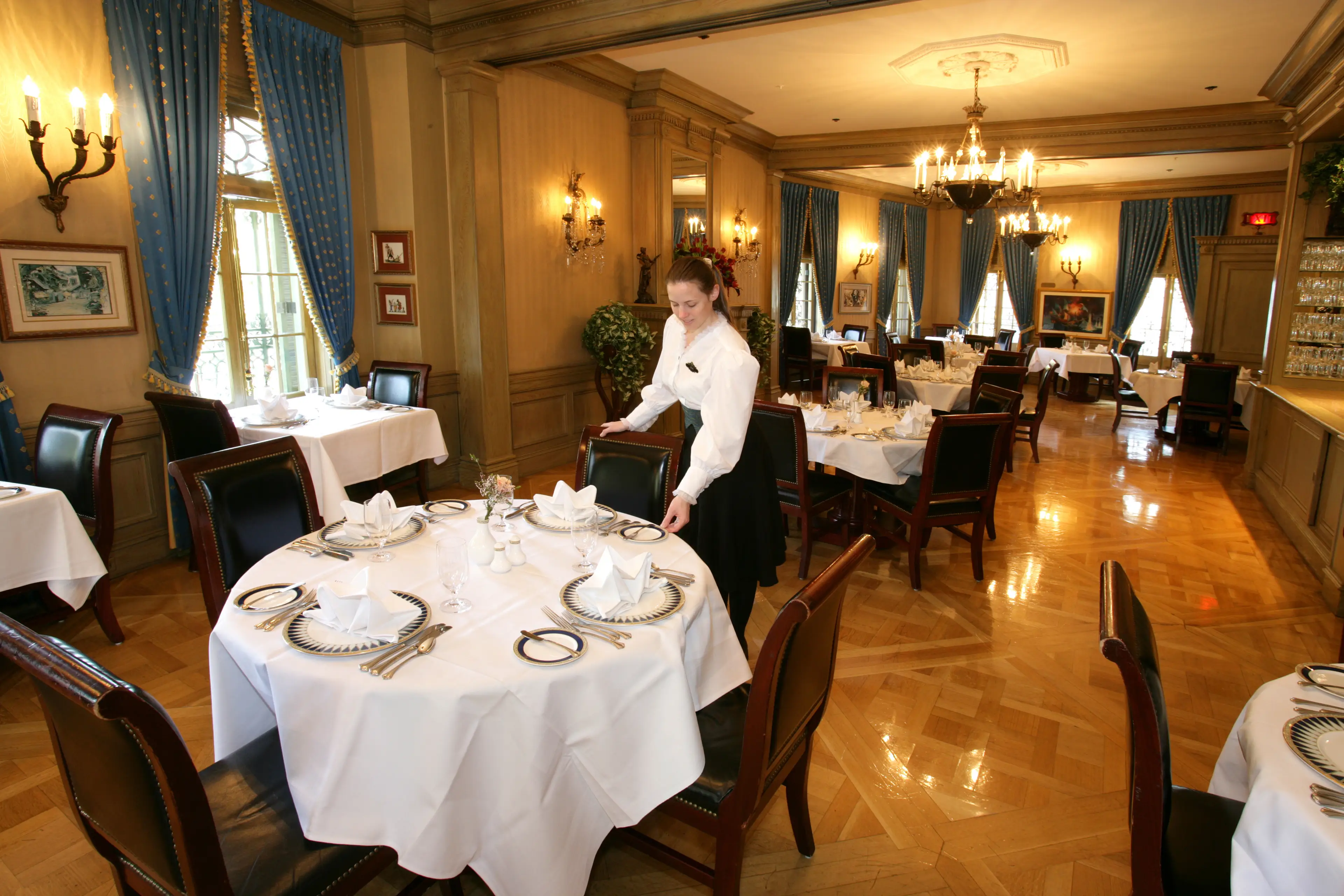 Inside the exclusive club the decor is rather fancy and traditional. (Tim Rue/Corbis via Getty Images)
