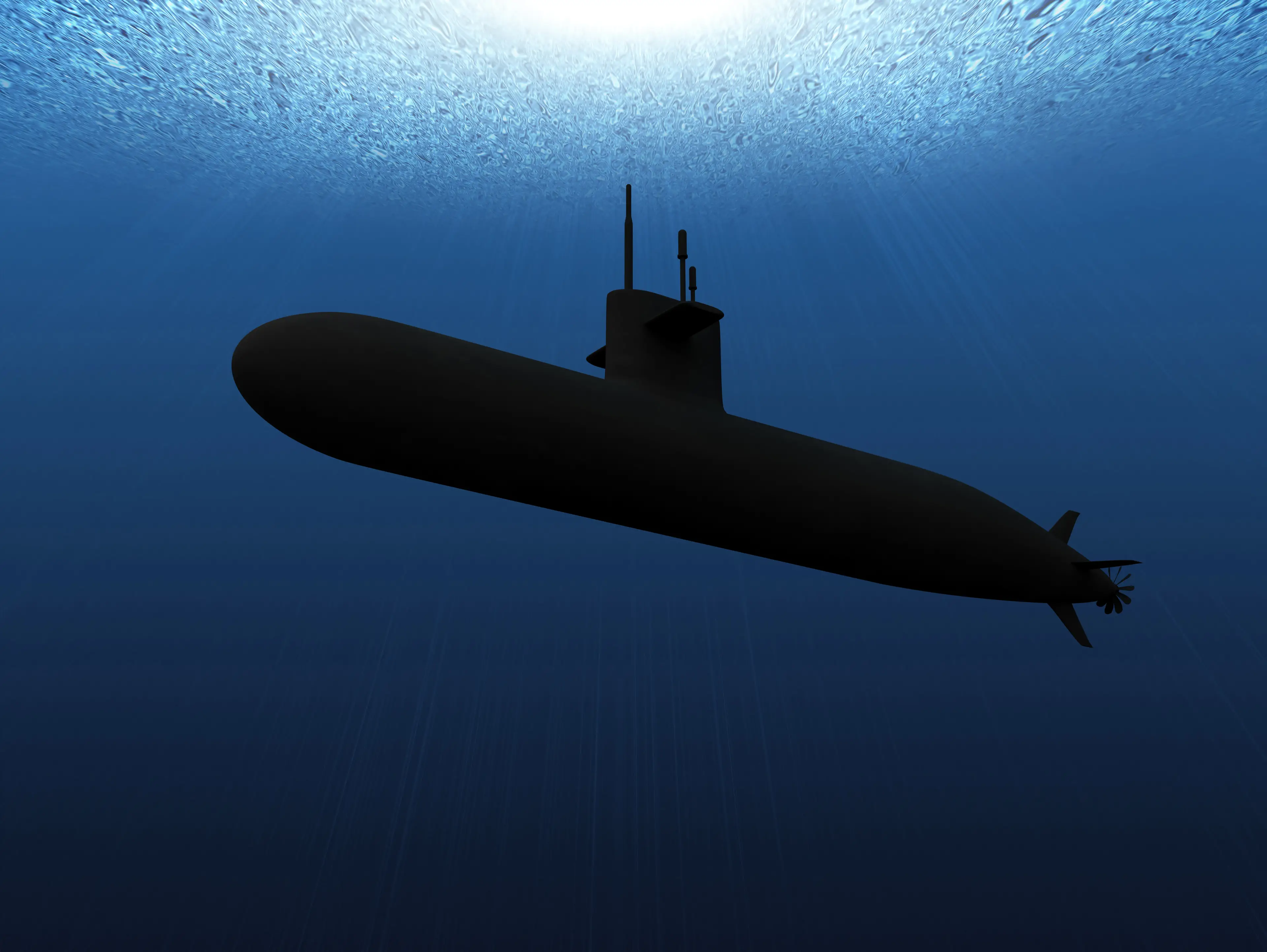 Submarines use sonar tech when searching. (Getty Stock)