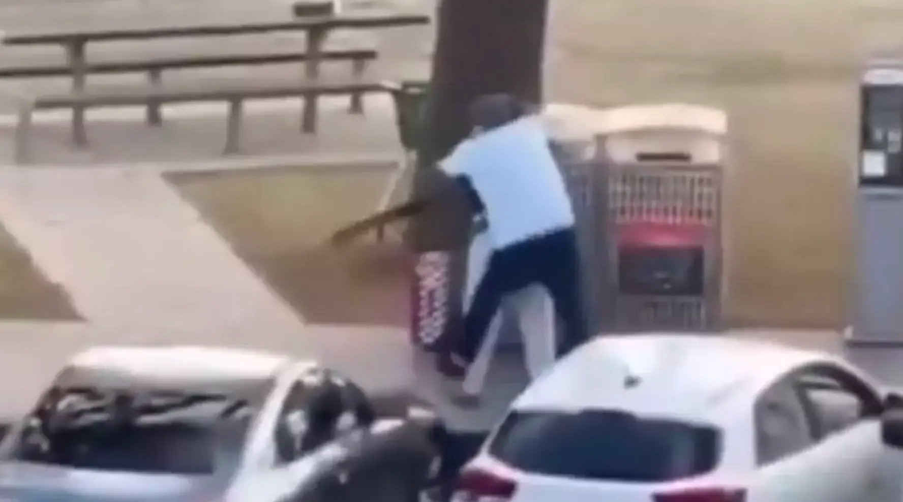 Ahmed al Ahmed snuck up on one of the gunmen and tackled him, getting his weapon off him and saving lives (TikTok)