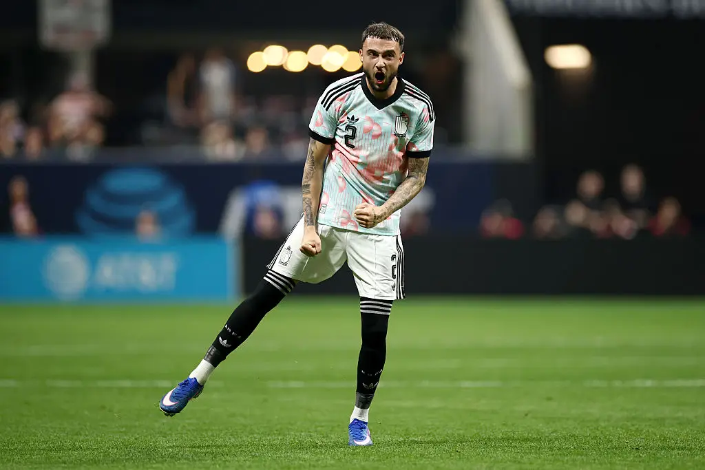 Zeno Debast will not play against Spain tonight (Jared C. Tilton/Getty Images)