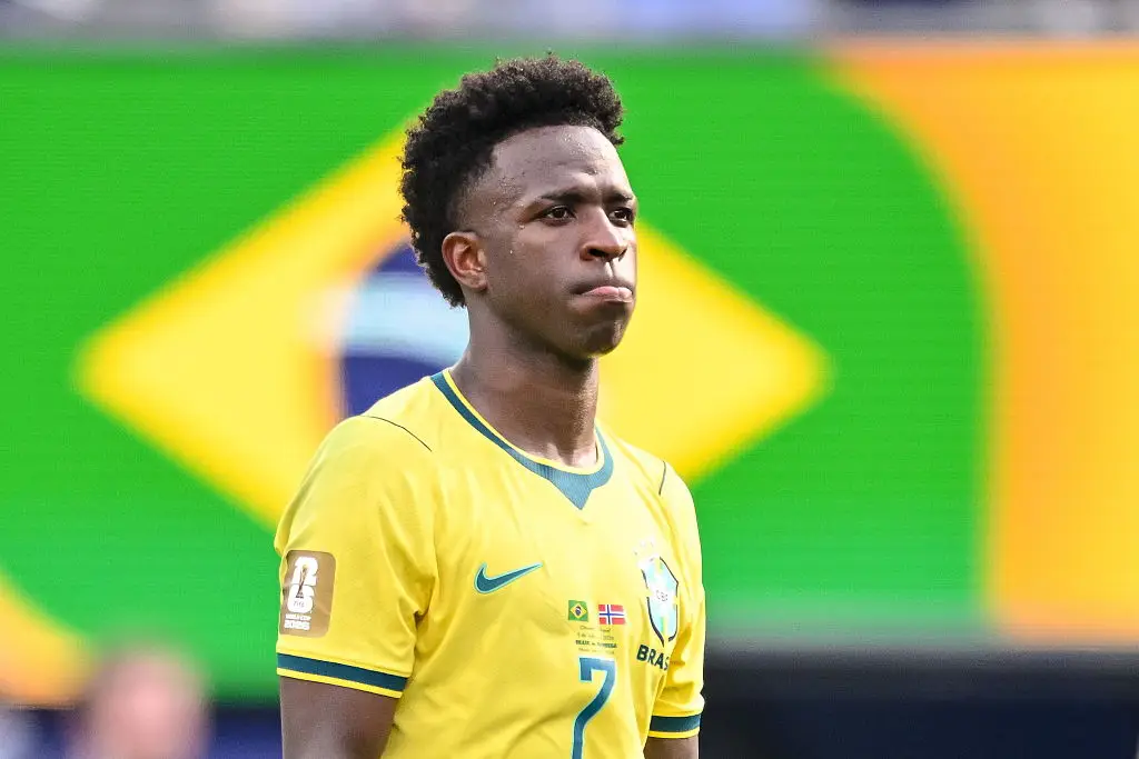 Vinicius Jr with Brazil at the World Cup just a few weeks ago (Harry Langer/DeFodi Images/DeFodi via Getty Images)