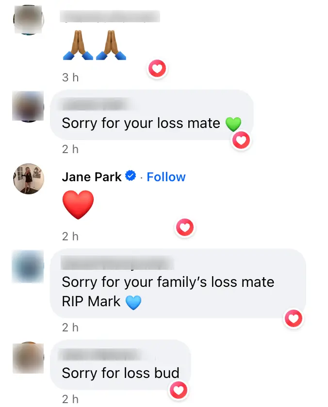 People have penned condolences online.