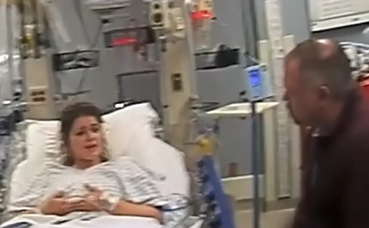 When questioned by police Taylor Parker claimed the baby she'd kidnapped was hers (Netflix)