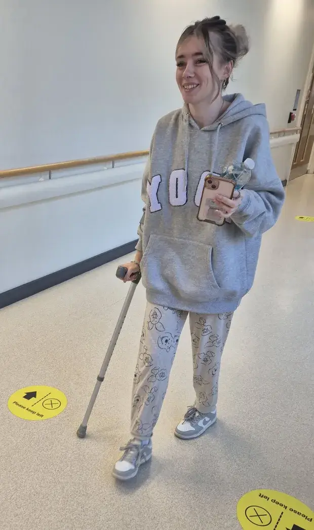Tazmin is waiting to see if she will need surgery. (Kennedy News and Media)
