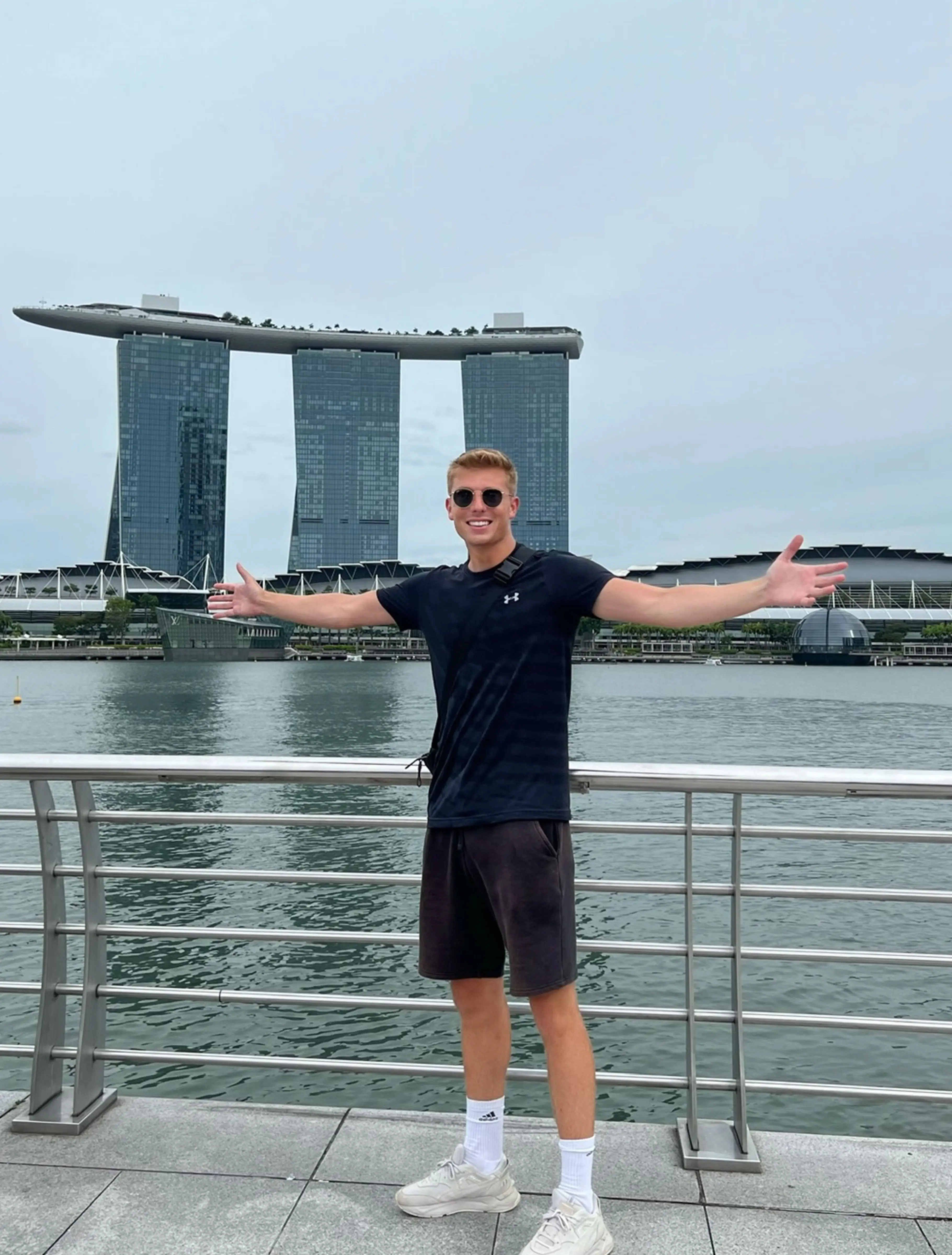 Kevin went travelling with nothing but a rucksack.