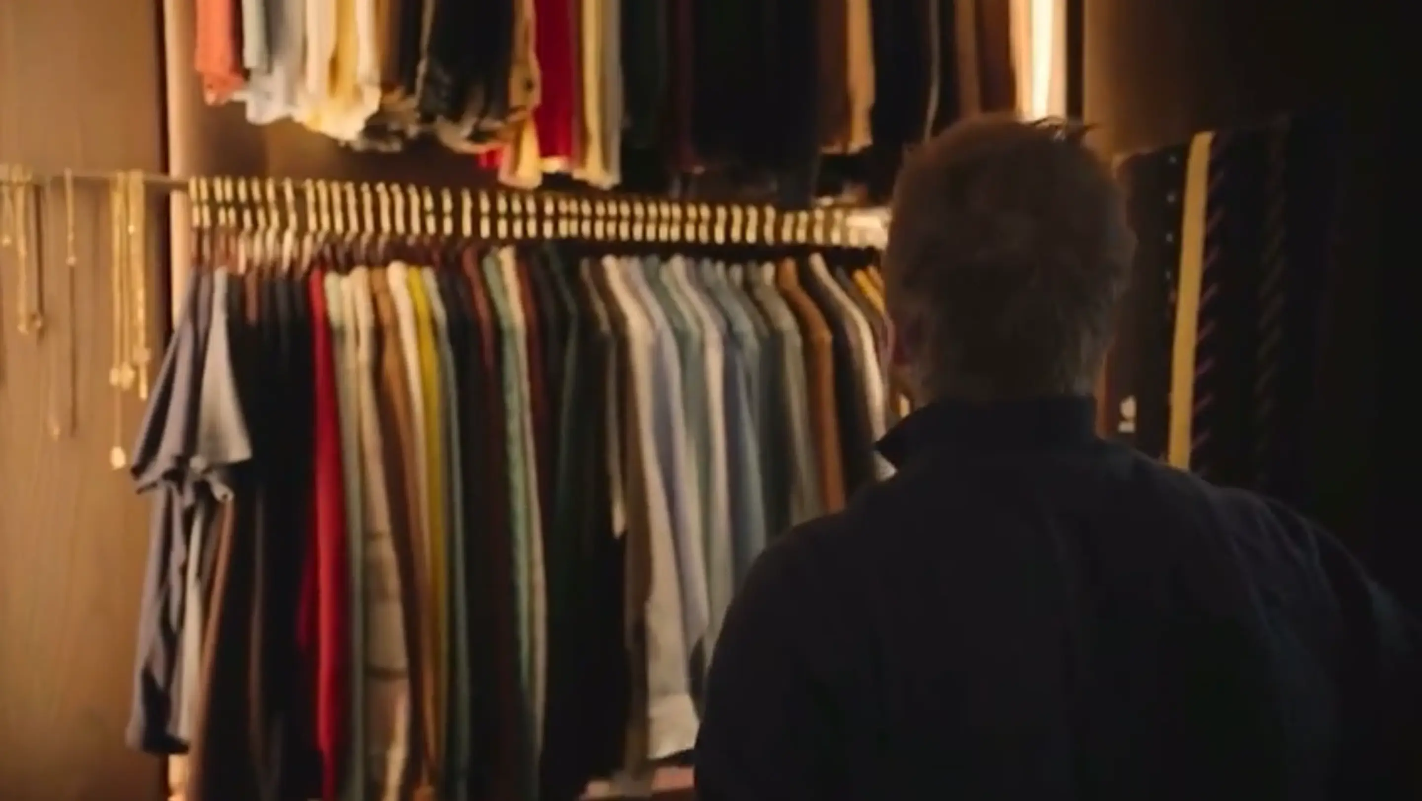 Beckham reveals his incredibly organised wardrobe.