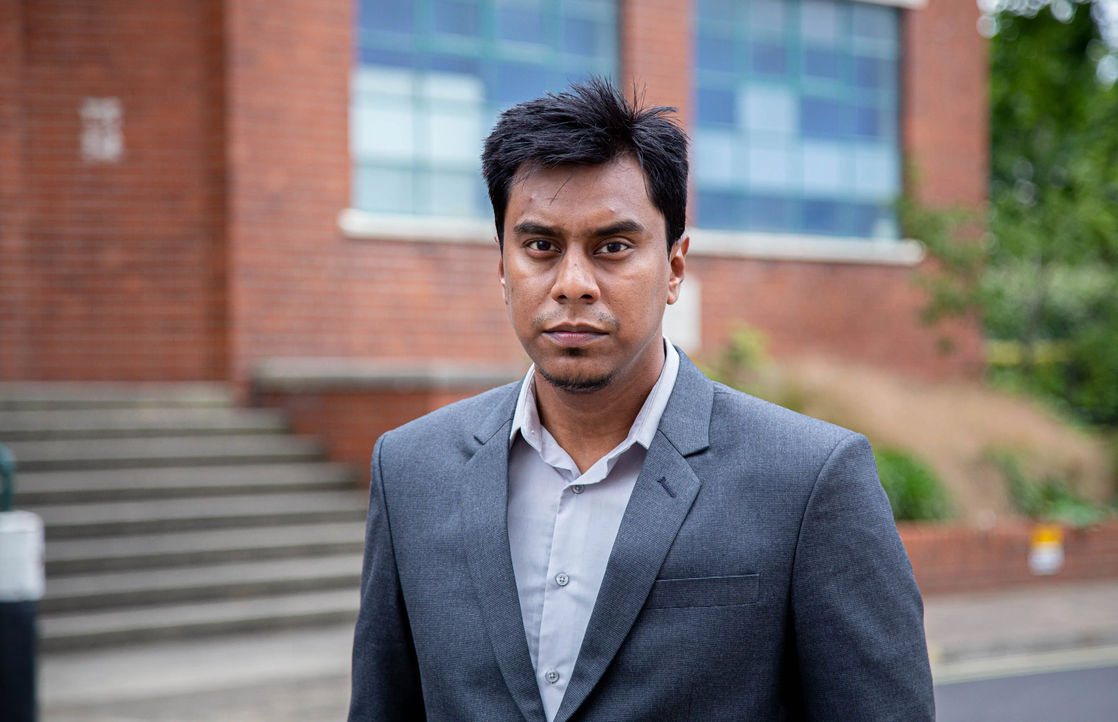 Paralegal Azizul Rayhan spent hours trapped in the lift.