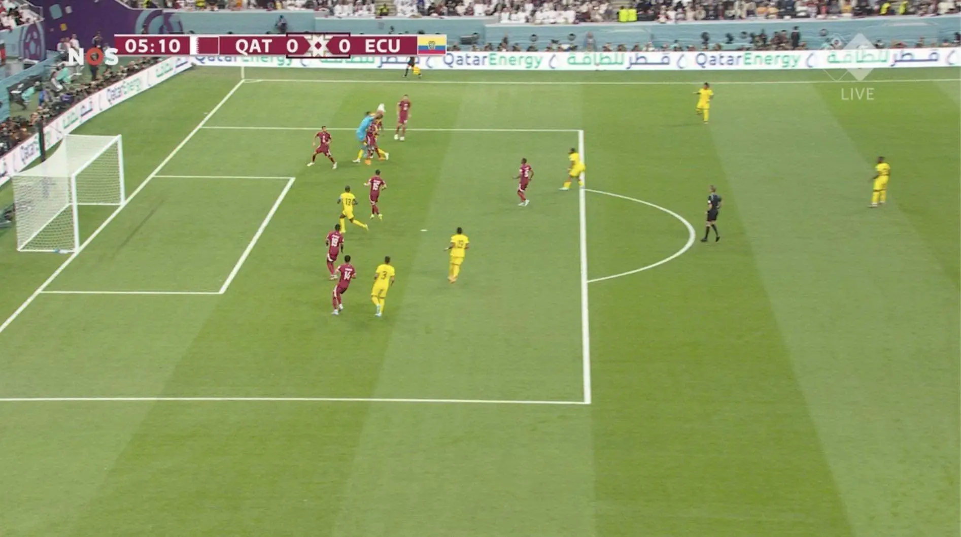 This was given as an offside decision.