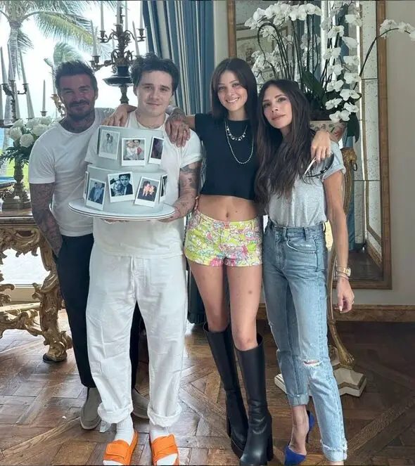 It's alleged that the relationship between Brooklyn and his parents has deteriorated (Instagram/victoriabeckham)
