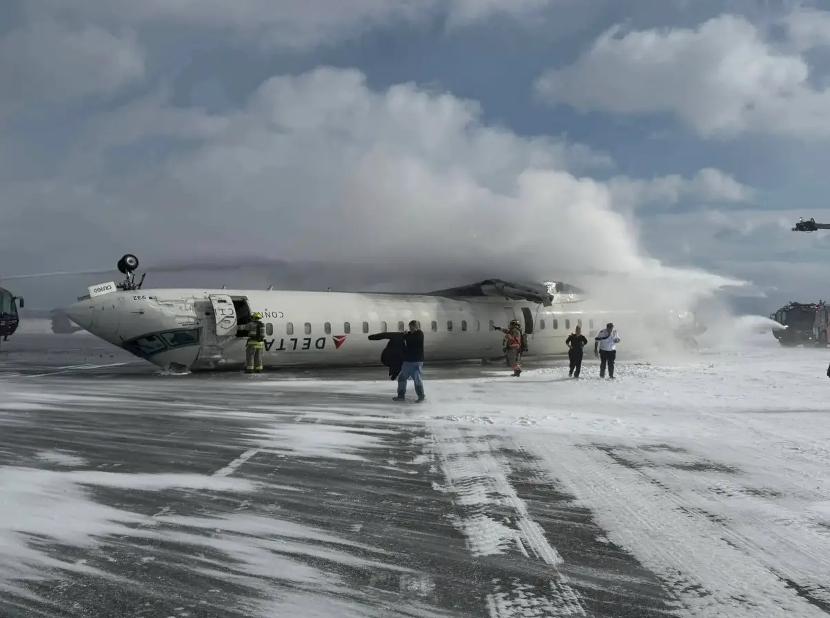 Snaps of the crash did the rounds online (Facebook)