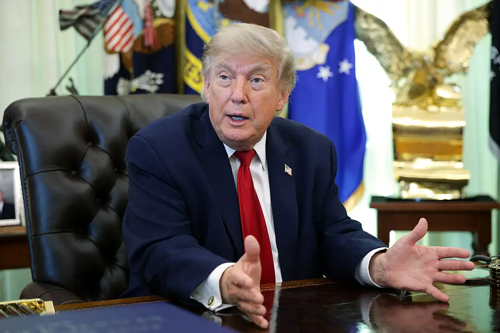 Donald Trump is a fan of Harry Kane, clearly (Alex Wong/Getty Images)