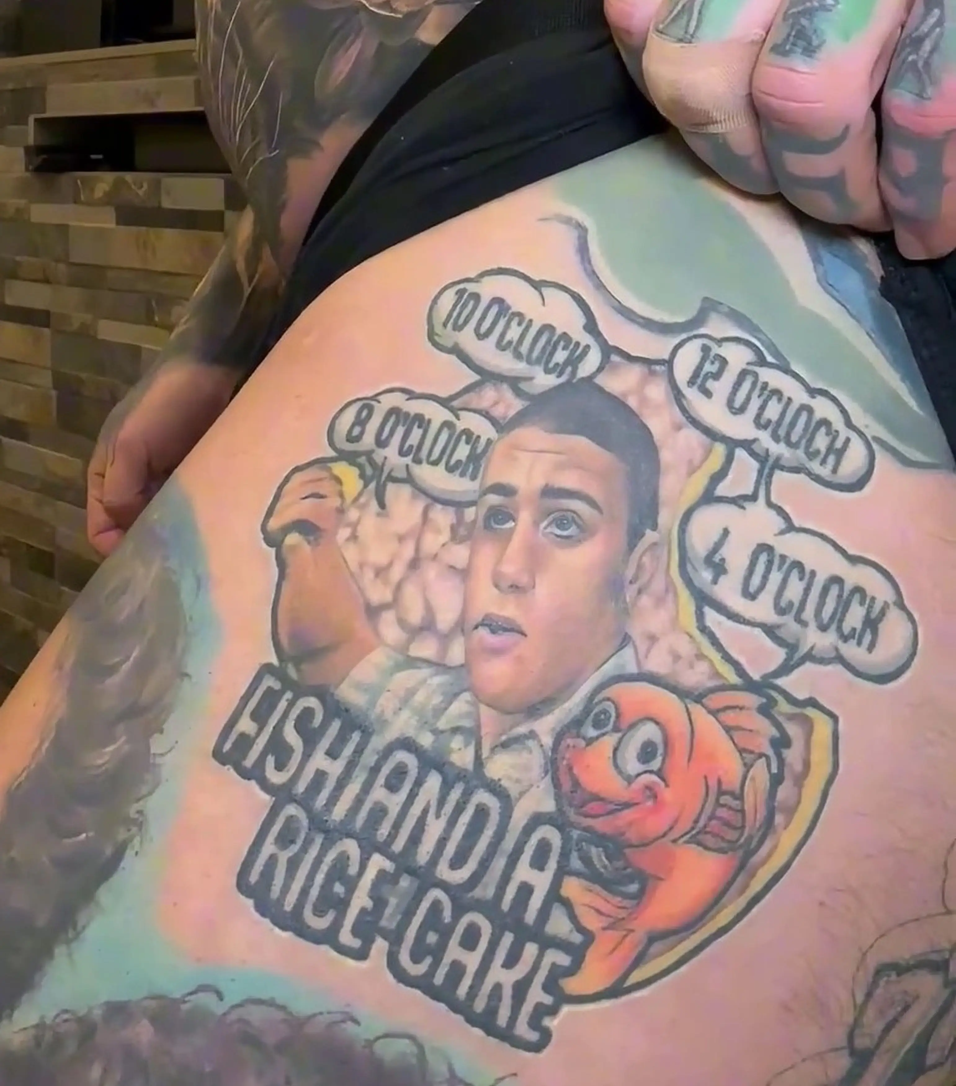 He has a tattoo tribute to his iconic line (Kennedy News and Media)