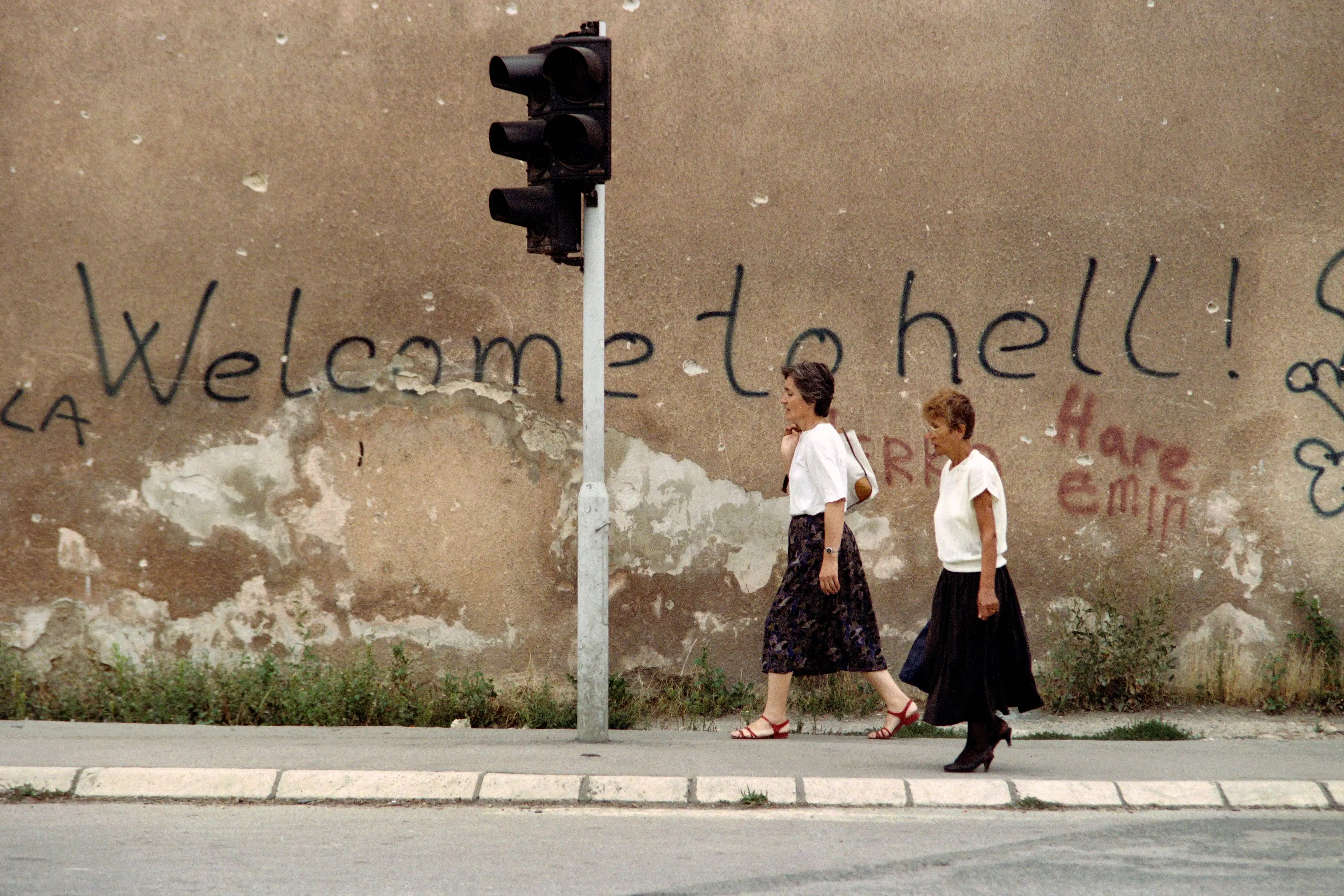 More than 11,000 people died during the four-year siege of Sarajevo. (GABRIEL BOUYS/AFP via Getty Images)