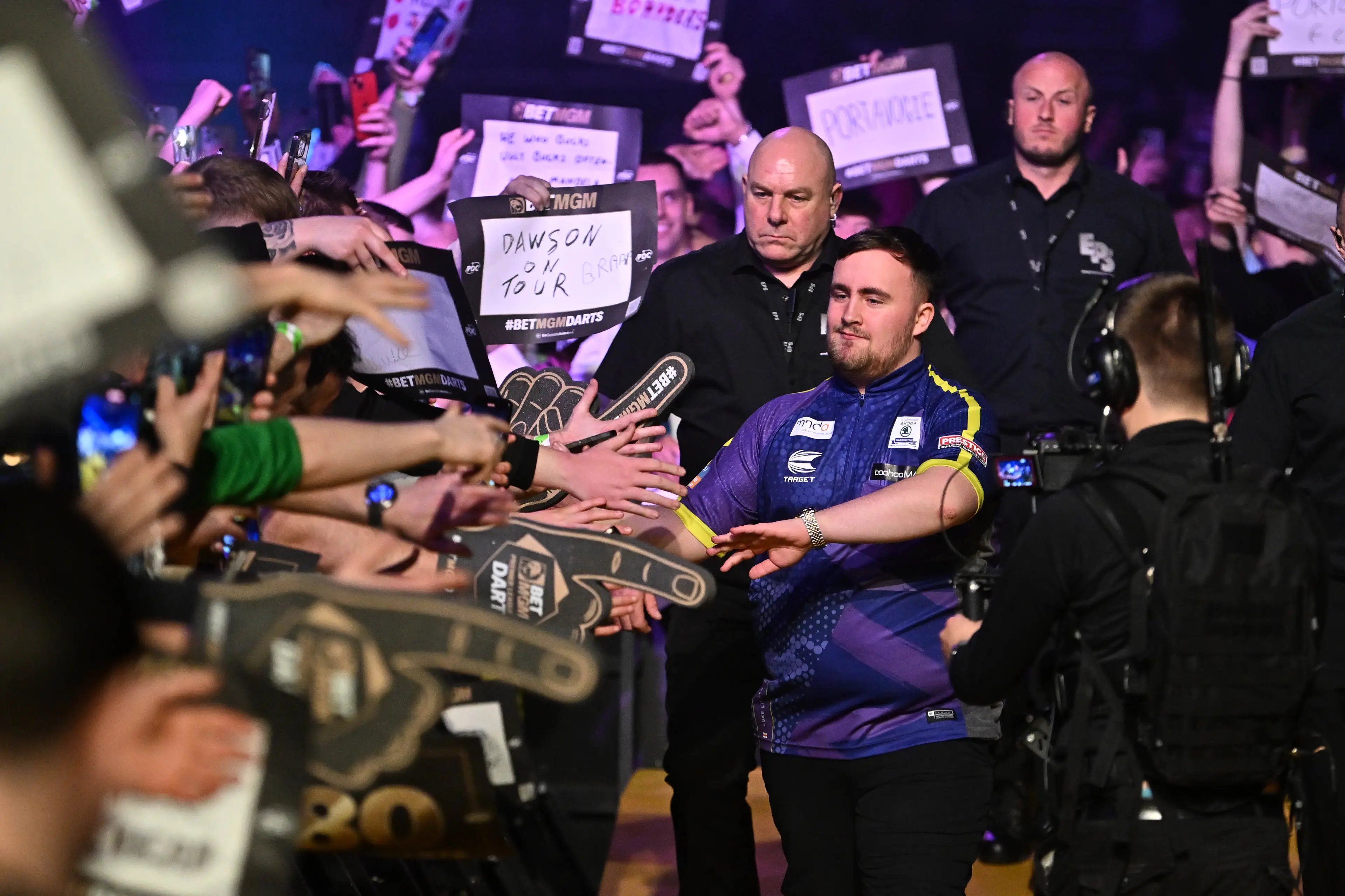 Luke Littler's walk-on in Belfast nearly went drastically wrong.