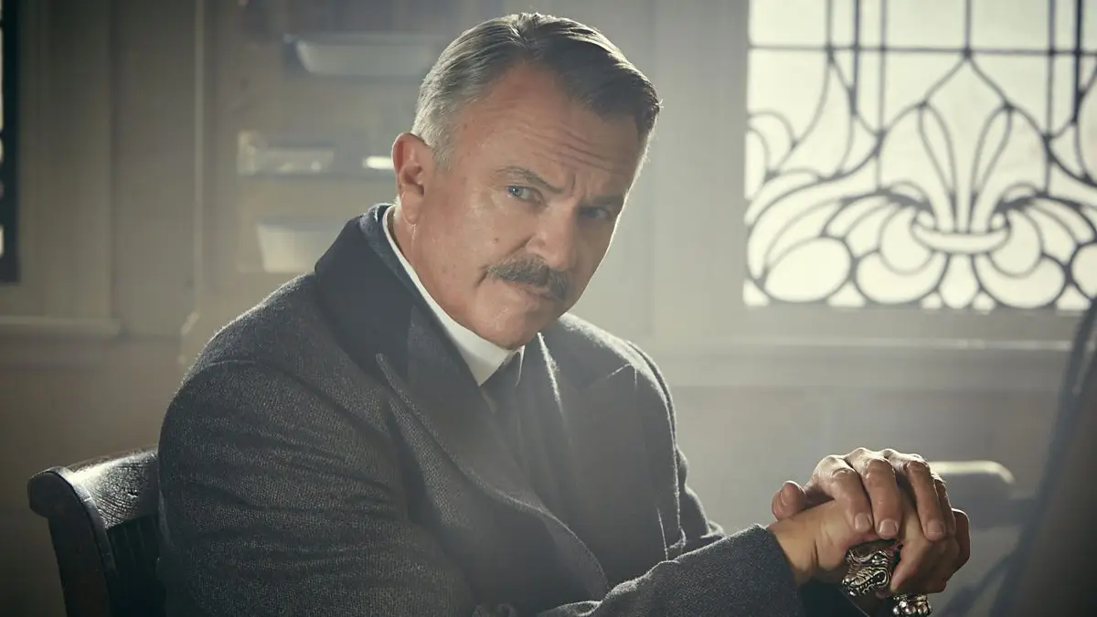 Neill starred as Major Campbell in Peaky Blinders (BBC)