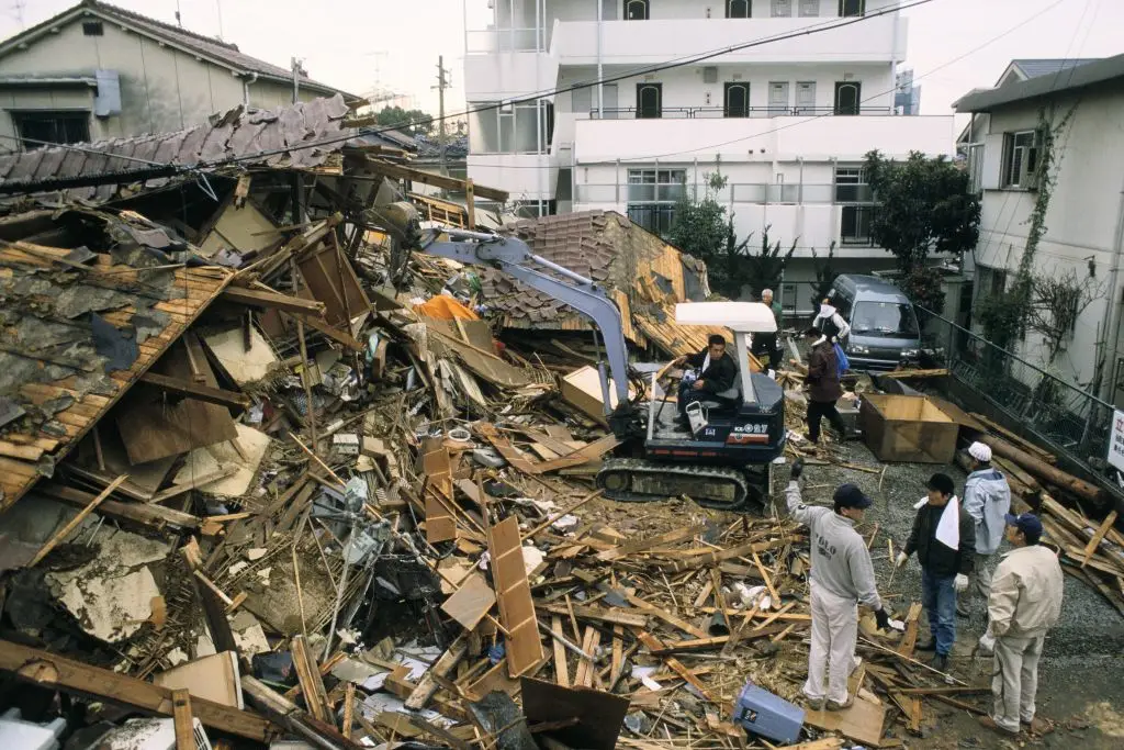 She claimed the Kobe earthquake would happen either 15 days or 15 years after her dream - it was 15 days (Chip HIRES/Gamma-Rapho via Getty Images)
