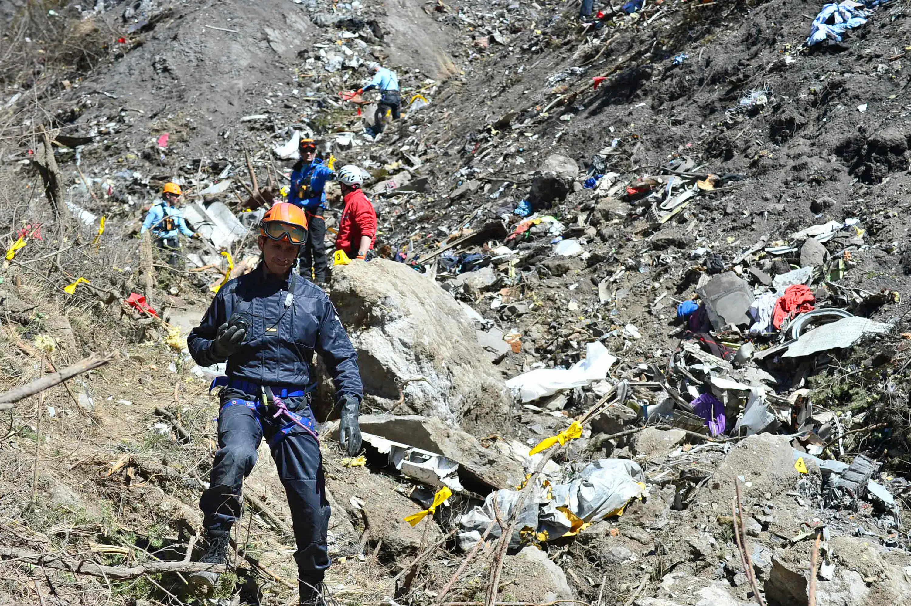 Germanwings: What Happened on Flight 9525? is the new documentary which takes a look at the tragic incident 10 years on (Francis Pellier MI DICOM/Ministere de l'Interieur/Getty Images)
