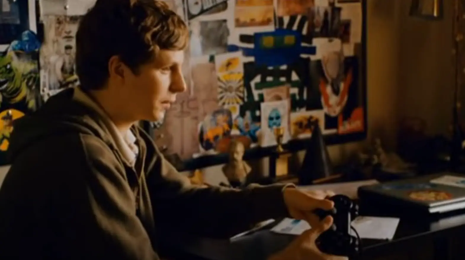 Michael Cera using a PlayStation in Superbad (Sony)
