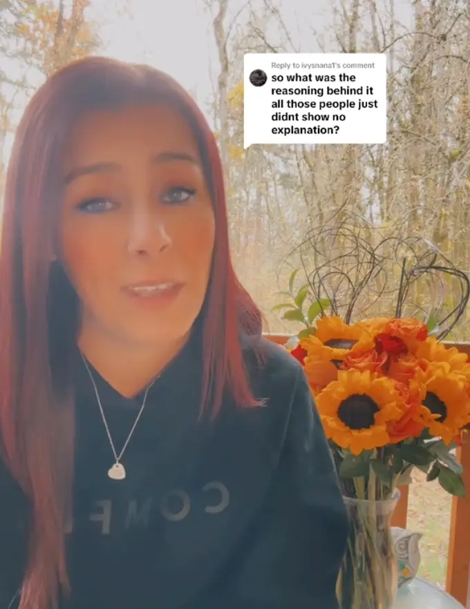 She had no idea why so many people didn't show up (TikTok/kalina_marie_23)