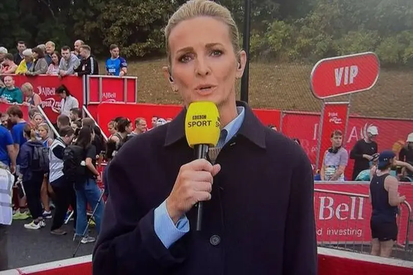 Presenter Gabby Logan issued a tribute to Claire live on air (BBC)