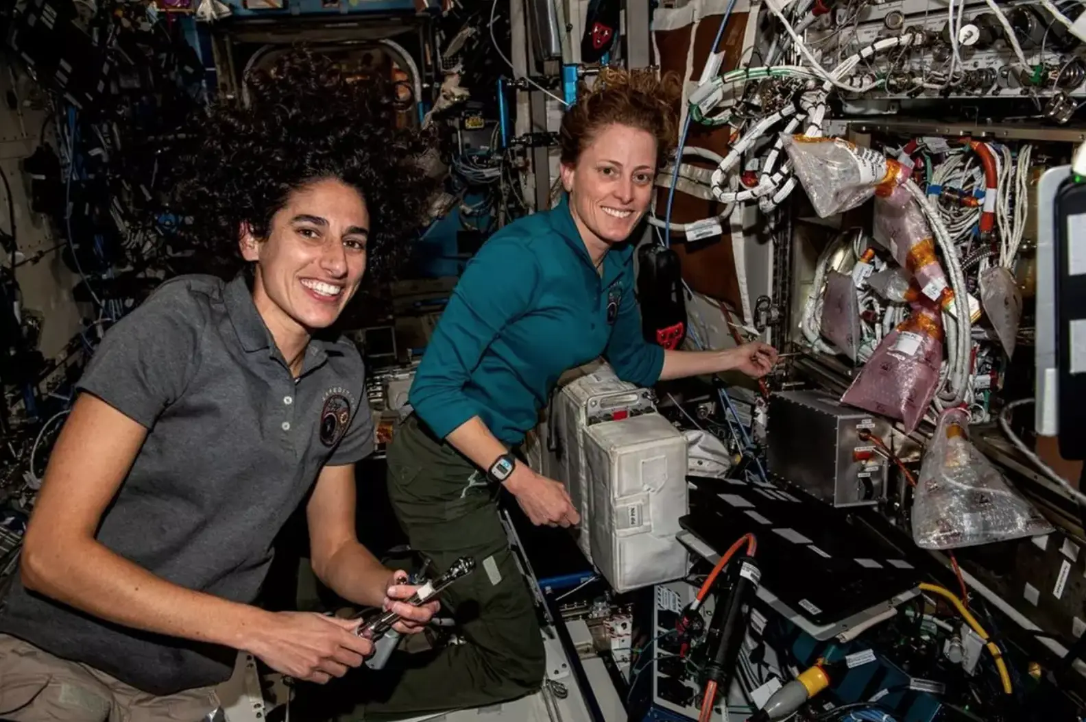 NASA astronauts Jasmin Moghbeli and Loral O'Hara were carrying out a spacewalk from the ISS when they lost track of the bag.